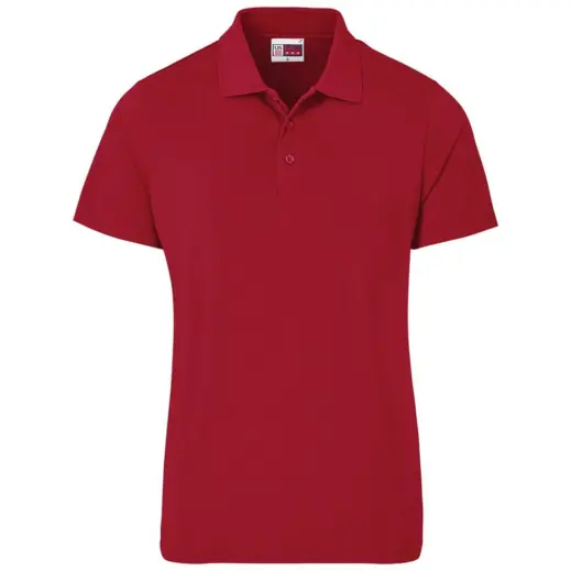 Mens Prima Stretch Golf Shirt Red Front